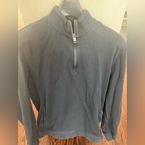 MASSIMO DUTTI zip sweater sweatshirt Medium Navy